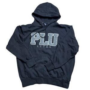 PLU LUTES XL BLACK HOODIE HOODED JACKET PACIFIC LUTHERAN UNIVERSITY COLLEGE